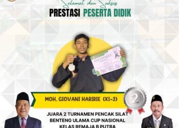 Siswa MAN 1 Gresik Kembali Torehkan Prestasi Sabet Juara 2 Kejuaraan Pencak Silat Pagar Nusa Benteng Ulama Cup 2025