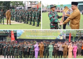 TMMD ke-124 Resmi Dibuka, Plt Bupati Gresik dr Alif Bersama Dandim Fokus Pemerataan Pembangunan