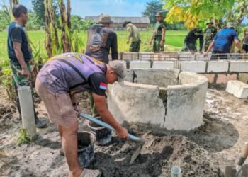 TMMD ke-124 Kodim 0817/Gresik Bantu Warga Wujudkan Air Bersih di Desa Banter Benjeng