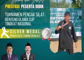 Pendekar MAN 1 Gresik Ahmad Dahlan Robbani Sabet Medali Silver Kejuaraan Pencak Silat Pagar Nusa Tingkat Nasional