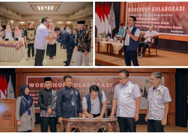 Plt Bupati Gresik Bersama Kadisnaker Jalin Kerja Sama dengan Unigres Tingkatkan Penyerapan Tenaga Kerja Lokal