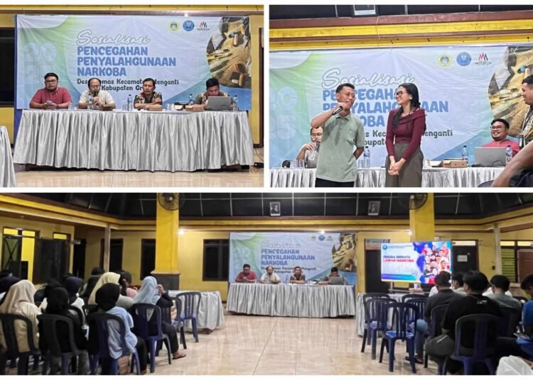 Sayangi Generasi Muda, Pemdes Domas Menganti Gandeng BNNK Gresik Gelar Sosialisasi Bahaya Narkoba