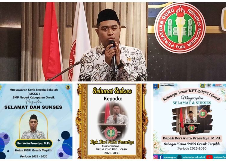 Banjir Ucapan Selamat, Beri Avita Prasetiya Resmi Nakhodai PGRI Kabupaten Gresik 2025-2030