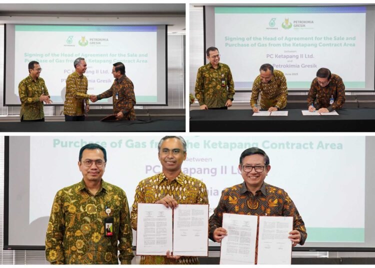 Dirut Petrokimia Gresik Teken HoA Bersama PC Ketapang II Ltd Amankan Produksi Pupuk Nasional
