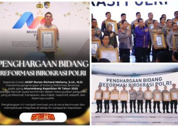 Kapolres Gresik Raih Penghargaan Bidang Reformasi Birokrasi dari Kapolri Jenderal Polisi Drs. Listyo Sigit Prabowo