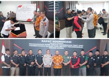 Tak Mau Kecolongan, Polres Gresik Bentuk Satgas PAM Sentot Prawirodirjo Amankan Suro Agung dan Pengesahan PSHT