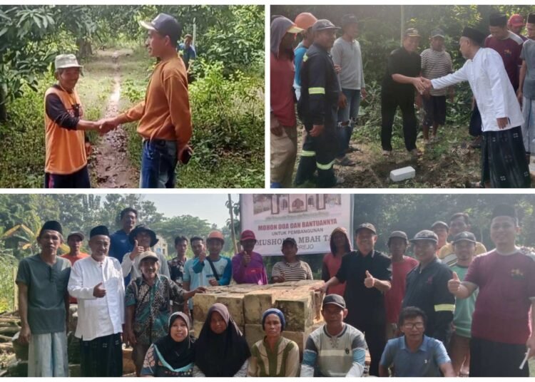 Tak Lelah Tebar Kebajikan, Baper Panceng Lakukan Peletakan Batu Pertama Pembangunan Musala Mbah Tam