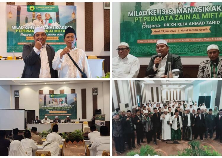 Membludak !! Ribuan Jamaah Hadiri Milad ke-13 dan Manasik Akbar PT Permata Zain Al Miftah Pimpinan KH Muhammad Zainuri Makruf 
