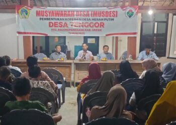 Tingkatkan Kesejahteraan Warga, Pemdes Tenggor Balongpanggang Dirikan Koperasi Desa Merah Putih