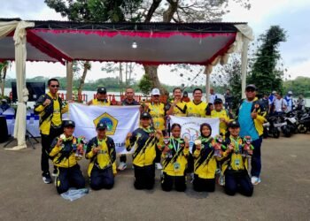 Jooss !! Cabor Baru Triathlon Gresik Sukses Rebut Juara Umum Sabet 6 Medali di Porprov IX Jatim 2025