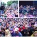 Wow, Serunya Plt Bupati dan Ketua DPRD Gresik Turut Bagikan Seribu Bungkus Nasi Krawu Persembahan KWG di WaGos