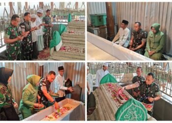 Awali Tugas di Kota Santri, Dandim 0817/Gresik Ziarah ke Makam Sunan Maulana Malik Ibrahim dan Kanjeng Sunan Giri