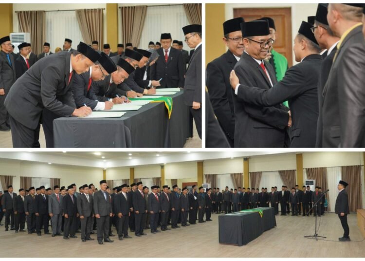Lantik 95 Pejabat, Kakanwil Kemenag Jatim Tegaskan Jabatan adalah Amanah Jangan Kotori dengan Praktik Transaksional