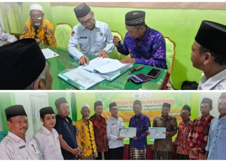 Kepala KUA Bungah Pimpin Ikrar Wakaf untuk Pembangunan TPQ Cahaya Al-Qur’an di Desa Raciwetan