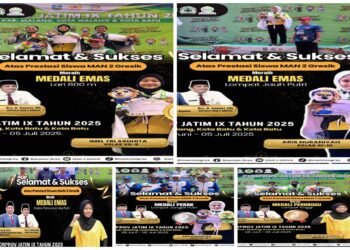 MAN 2 Gresik Berhasil Sumbang 3 Medali Emas 1 Perak dan 1 Perunggu di Ajang Porprov IX Jatim 2025