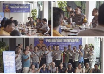 Komandan Rizki Julianda Putera Buna Pimpin Langsung Giat “Polantas Menyapa” Perkuat Sinergitas Polri dan Insan Pers
