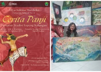 Catatan kecil seni lukis Aliya Murdoko: DARI CERITA PANJI DAN TARI TOPENG MALANGAN JADI SUMBER GAGASAN