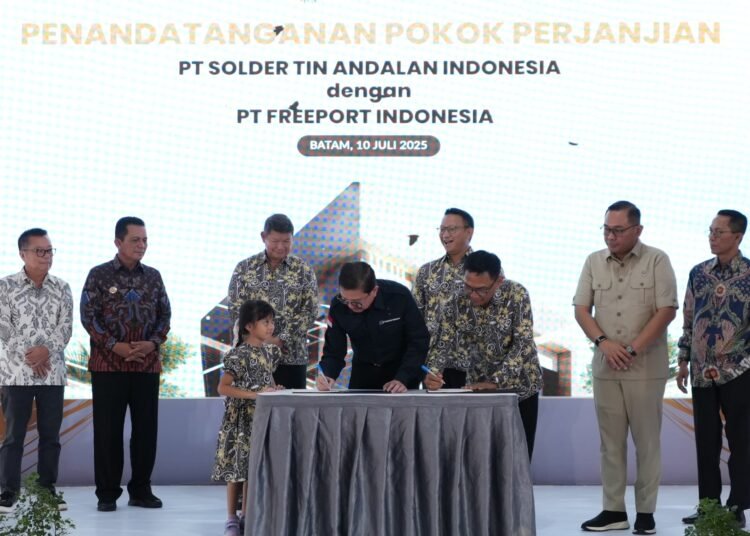 Perkuat Hilirisasi Industri Logam, Freeport Indonesia dan Stania Tandatangani Heads of Agreement Jual Beli Perak dan Timbal