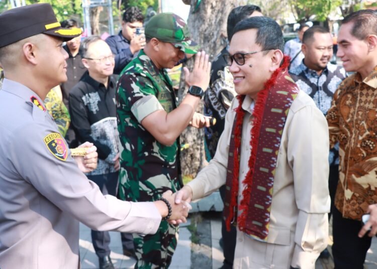 Kapolres Gresik Apresiasi Launching “Desa Migran Emas” Menteri P2MI Abdul Kadir Karding