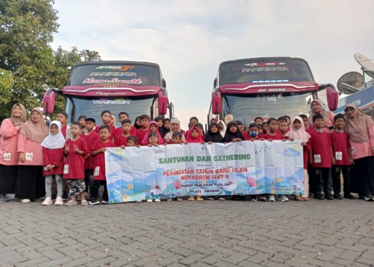 Muharram Full Happy Sarat Edukasi !! Yayasan Amanah Gresik Ajak Ratusan Anak Yatim Wisata di Pasuruan