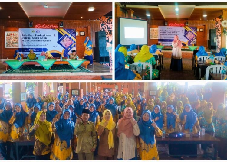 Ratusan Peserta Ikuti Pelatihan Peningkatan Kompetensi Guru PAUD PKG Duduksampeyan “Guru Bermartabat untuk Indonesia Hebat”