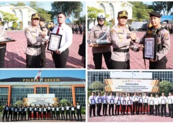 Kapolres Gresik Berikan Penghargaan kepada 33 Personel Berprestasi: Motivasi Tingkatkan Presisi dan Dedikasi
