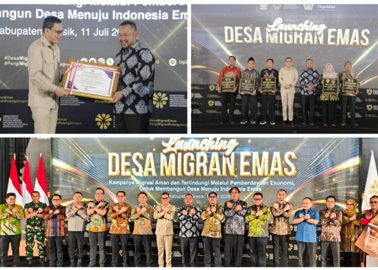 Joosss Gresik !! Luncurkan Desa Migran Emas “Berangkat Migran Pulang Juragan”