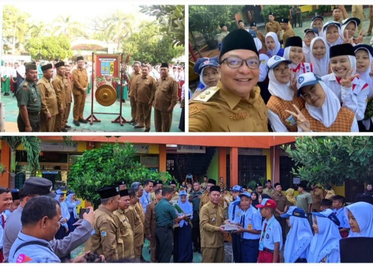 Hari Pertama Sekolah, Wabup Gresik Launching Program Makan Bergizi Gratis di SMPN 6 dan SMPN 30 Sidayu