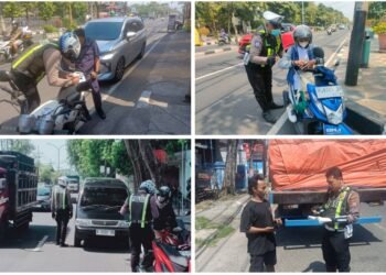 Tak Kenal Istilah Tebang Pilih, Selama Sepekan Gelar Operasi Patuh Semeru 2025, Polres Gresik Tindak 1.198 Pelanggaran Lalu Lintas