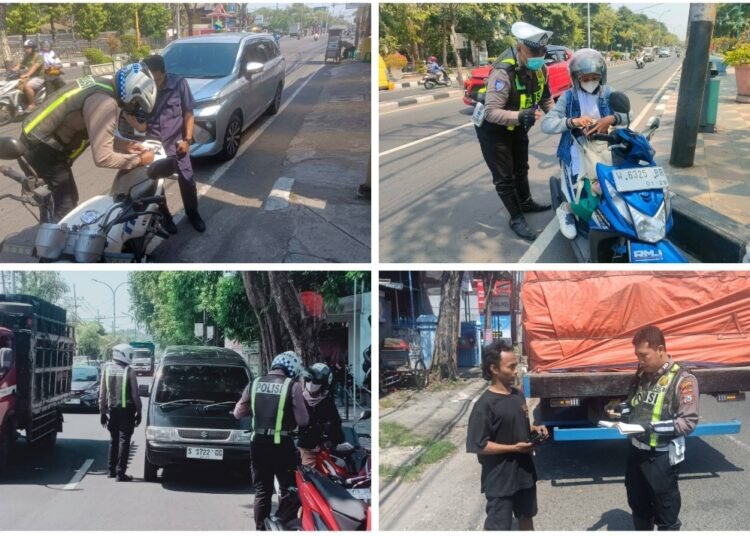 Tak Kenal Istilah Tebang Pilih, Selama Sepekan Gelar Operasi Patuh Semeru 2025, Polres Gresik Tindak 1.198 Pelanggaran Lalu Lintas