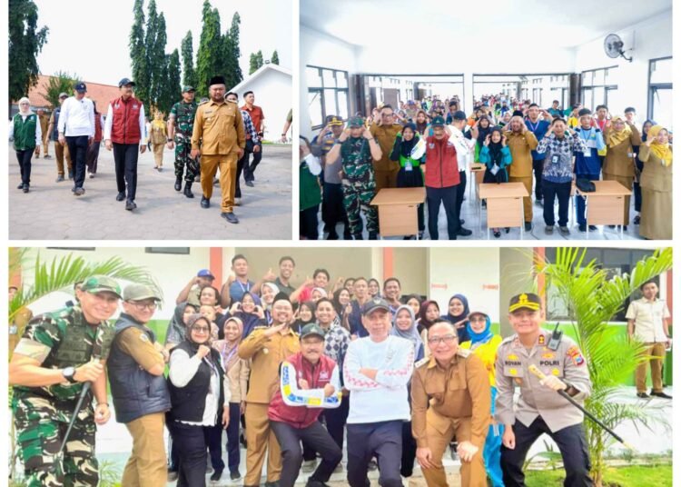 Semangat Pengabdian !! Bupati dan Wabup Gresik Dampingi Mensos RI Kunjungi Sekolah Rakyat di Sidayu