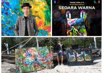 Catatan Pameran Tunggal Pelukis Disleksia: ARIEL RAMADHAN BERMAIN INTUISI DALAM RUANG IMAJI (Lautan Dalam Tiga Kantong Plastik)