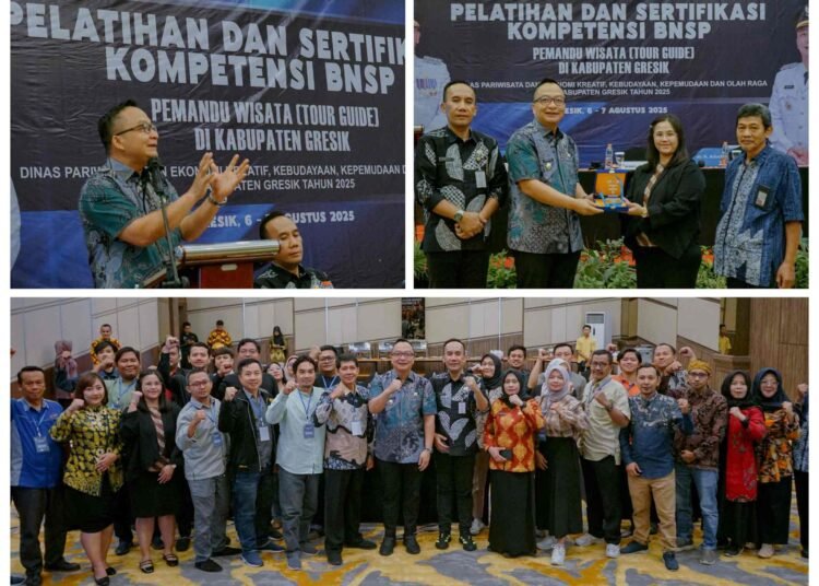 Tak Tinggal Diam, Pemkab Gresik Gelar Pelatihan dan Sertifikasi Kompetensi BNSP Pemandu Wisata Demi Pelayanan Terbaik kepada Wisatawan