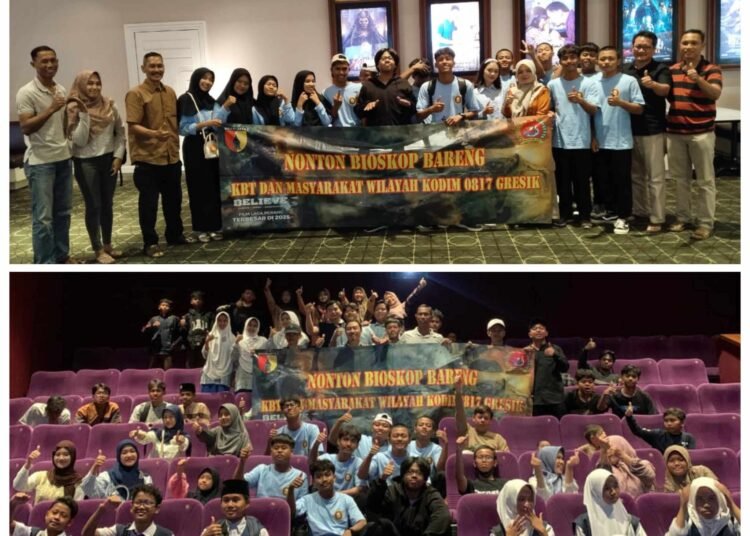 Kodim 0817/Gresik Ajak Siswa SMK Al Ikhlash Panceng Nobar Film “Believe” Kobarkan Semangat Juang dan Kebersamaan