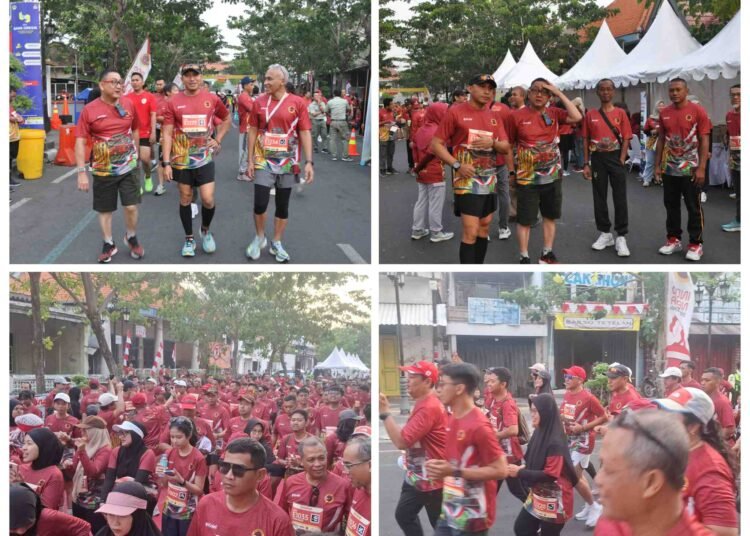 Penuh Kebersamaan, Dandim Bareng Ratusan Masyarakat Ikuti Smelting Fun Walk dan Run 2025 Meriahkan HUT RI ke-80