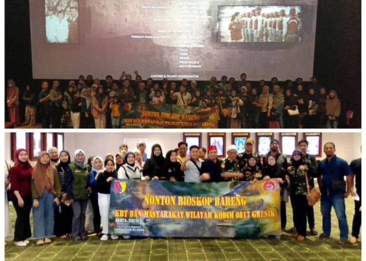 Bawaslu dan Kodim 0817/Gresik Pererat Sinergi Lewat Nobar Film “Believe” Kobarkan Semangat Juang dan Kebersamaan