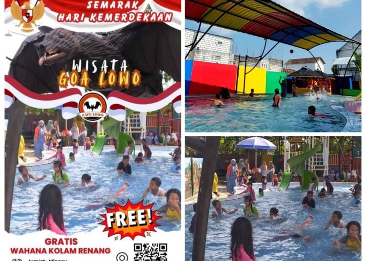Berenang Sepuasnya Tanpa Dipungut Biaya Hanya Ada di Wisata Goa Lowo Melirang Bungah