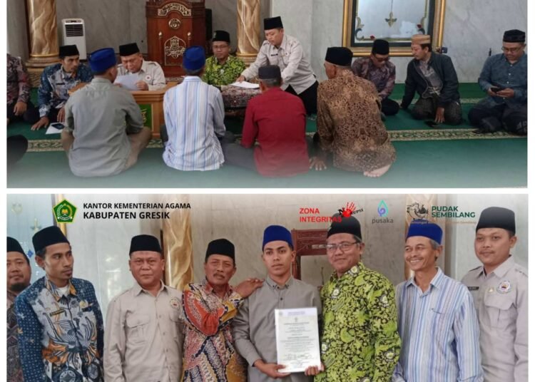 Langkah Baru Menuju Hidayah: Catur Putra Nugraha Ikrar Memeluk Islam di Masjid Baitul Hamdi Menganti