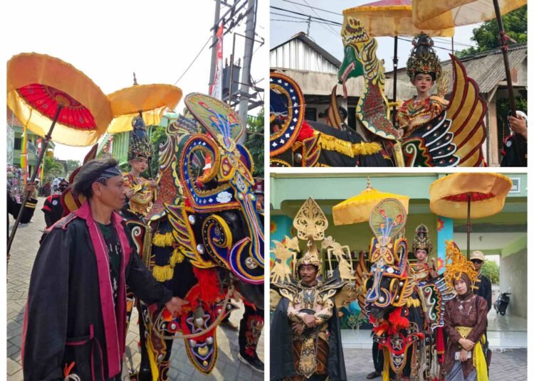Raja Hayam Wuruk Bikin Takjub Warga Lowayu di Pawai Kemerdekaan Lembaga Pendidikan Hidayatus Salam
