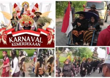 Warga Sidorukun Kertosono Sidayu Guyub Rukun Gelar Karnaval Kemerdekaan HUT RI