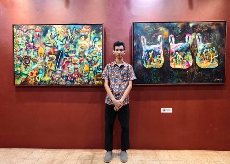 Pameran Tunggal ke-6 ARIEL RAMADHAN, Seniman Muda Surabaya Bertajuk “SEGARA WARNA”