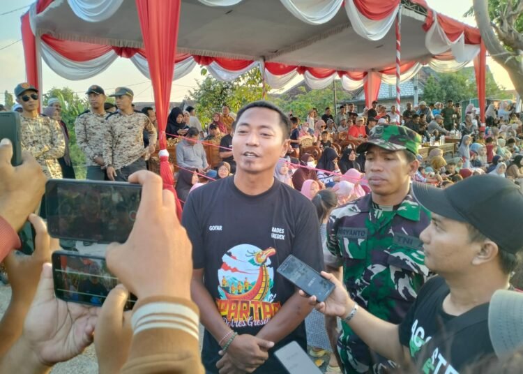 Gelar Lomba Dayung Tradisional, Kades Gredek: Terima Kasih Petrokimia Gresik