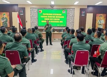 Detasemen Kesehatan Wilayah (Denkesyah) Surabaya Gelar Penyuluhan Kesehatan di Kodim 0817/Gresik