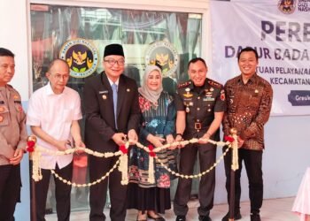 Dandim 0817/Gresik Letkol Inf Fadly Subur Karamaha Dukung Penuh Peresmian Dapur Gizi Nasional di Kebomas