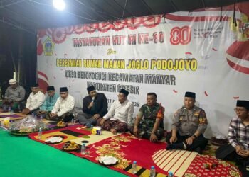 Resmi Dilaunching Ketua DPRD Gresik, Joglo Podo Joyo Jadi Kado Spesial HUT RI ke-80 untuk Warga Betoyoguci Manyar