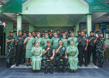 Dandim Gresik Kunjungi Koramil 0817/01 Driyorejo: Jaga Kekompakan dan Hubungan Baik dengan Masyarakat