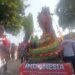 Wow, Ada Naga Raksasa di Kirab Budaya HUT RI di Desa Tebaloan Duduksampeyan