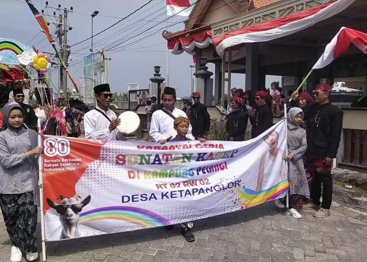 Serunya Karnaval Desa KetapangLor Ujungpangkah Semarakkan HUT Kemerdekaan RI