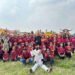 Full happy di Momen HUT RI saat Ribuan Warga Meriahkan Karnaval Desa Klampok Benjeng