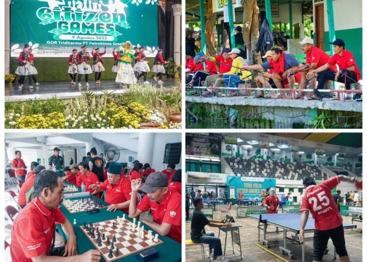 Keseruan Momen HUT RI Petrokimia Gresik Bareng Masyarakat Lewat “Citizen Games”: Mulai Badminton, Tenis Meja, Catur, hingga Memancing